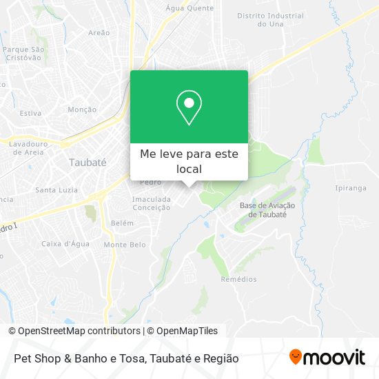 Pet Shop & Banho e Tosa mapa