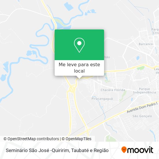 Seminário São José -Quiririm mapa