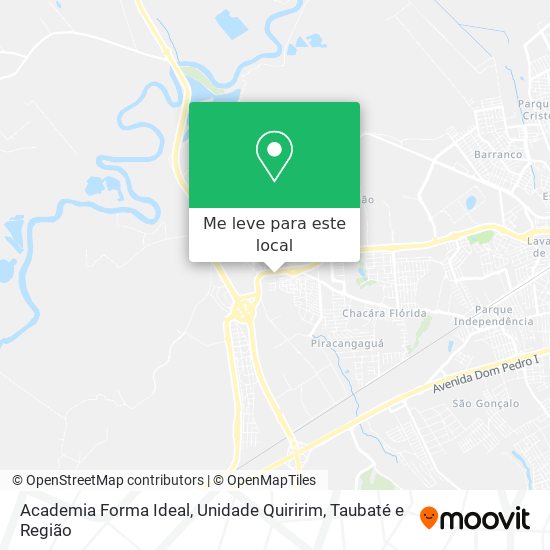 Academia Forma Ideal, Unidade Quiririm mapa