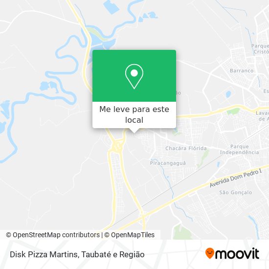 Disk Pizza Martins mapa