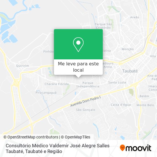 Consultório Médico Valdemir José Alegre Salles Taubaté mapa