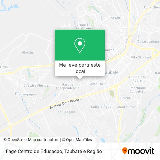 Fage Centro de Educacao mapa