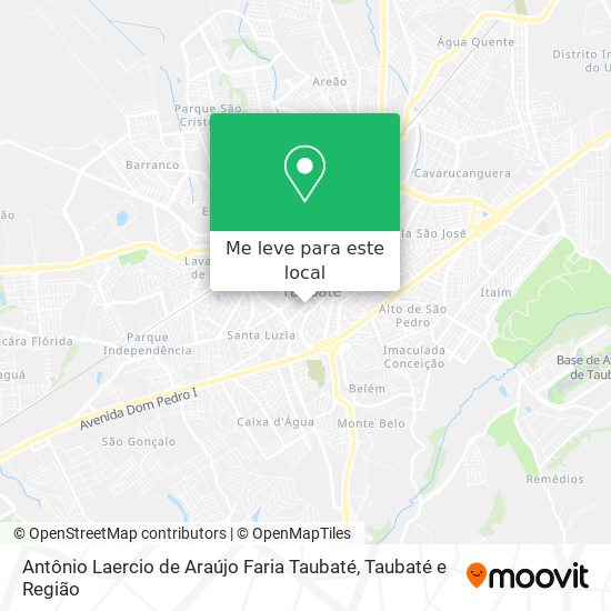 Antônio Laercio de Araújo Faria Taubaté mapa