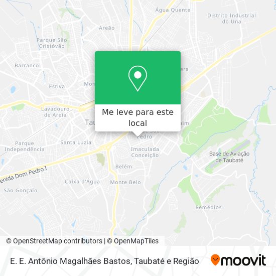E. E. Antônio Magalhães Bastos mapa