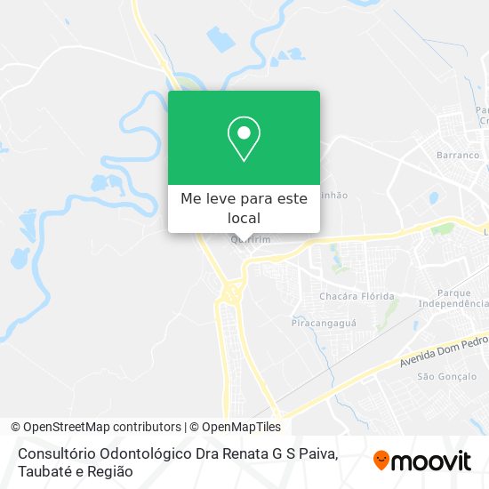 Consultório Odontológico Dra Renata G S Paiva mapa