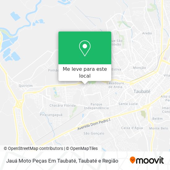 Jauá Moto Peças Em Taubaté mapa