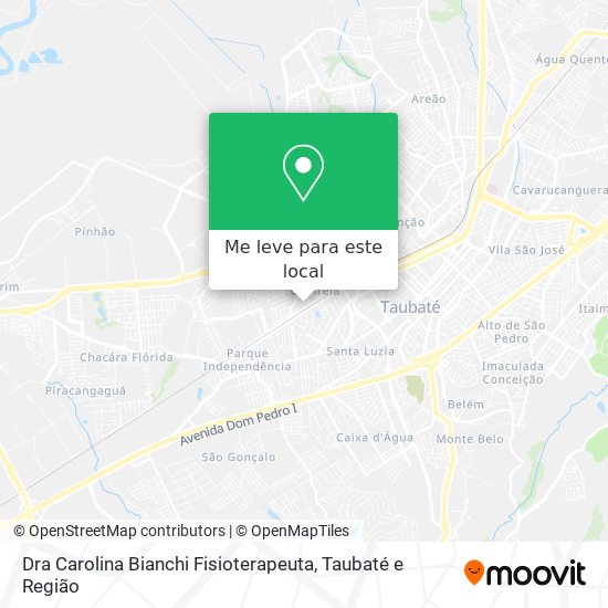 Dra Carolina Bianchi Fisioterapeuta mapa