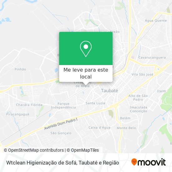 Como chegar até Wtclean Higienização de Sofá em Taubaté de Ônibus?