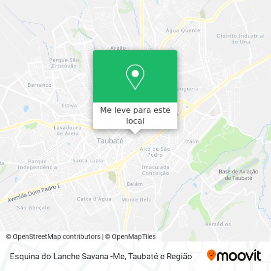 Esquina do Lanche Savana -Me mapa