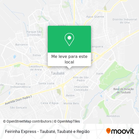 Feirinha Express - Taubaté mapa