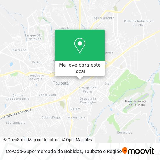 Cevada-Supermercado de Bebidas mapa