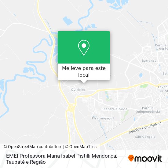 EMEI Professora Maria Isabel Pistilli Mendonça mapa