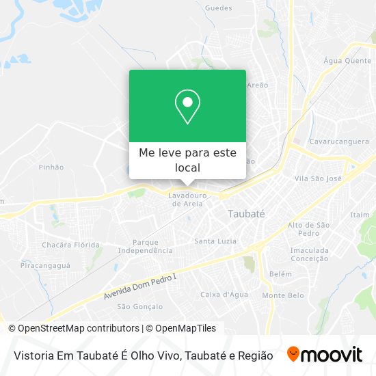 Vistoria Em Taubaté É Olho Vivo mapa