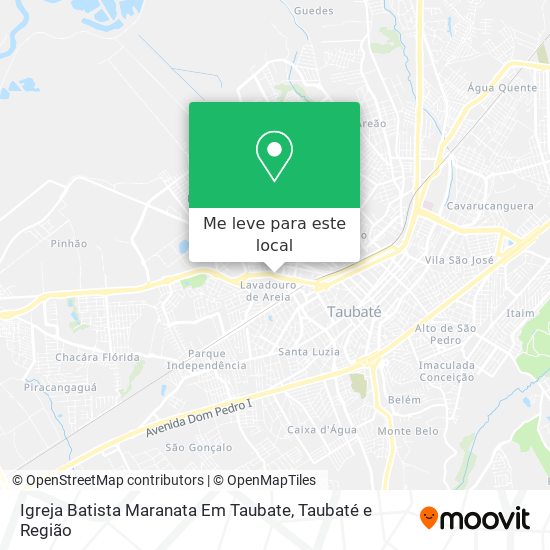 Igreja Batista Maranata Em Taubate mapa