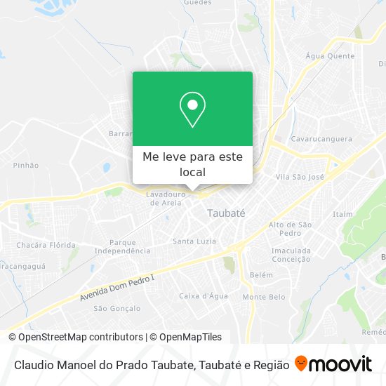 Claudio Manoel do Prado Taubate mapa