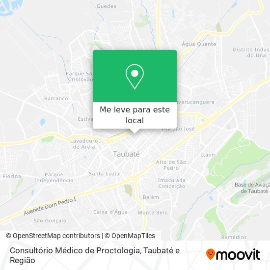 Consultório Médico de Proctologia mapa