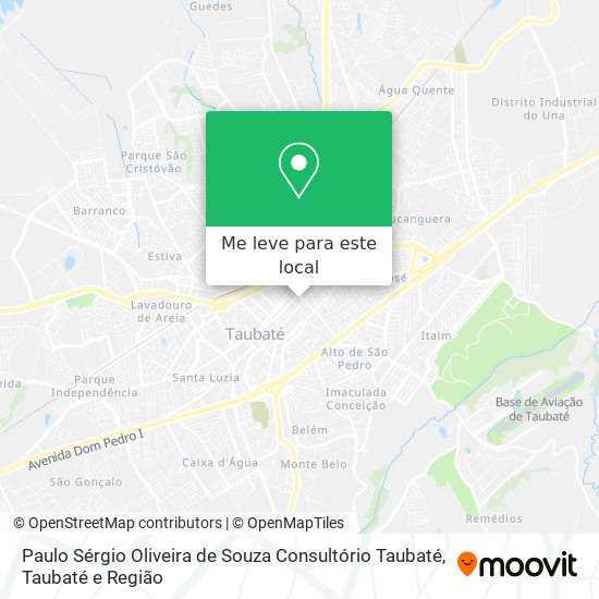 Paulo Sérgio Oliveira de Souza Consultório Taubaté mapa