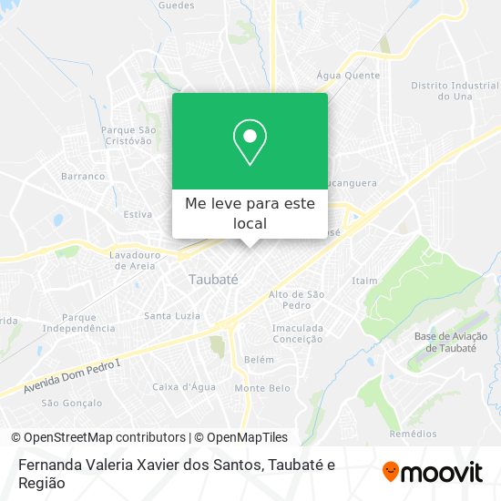 Fernanda Valeria Xavier dos Santos mapa