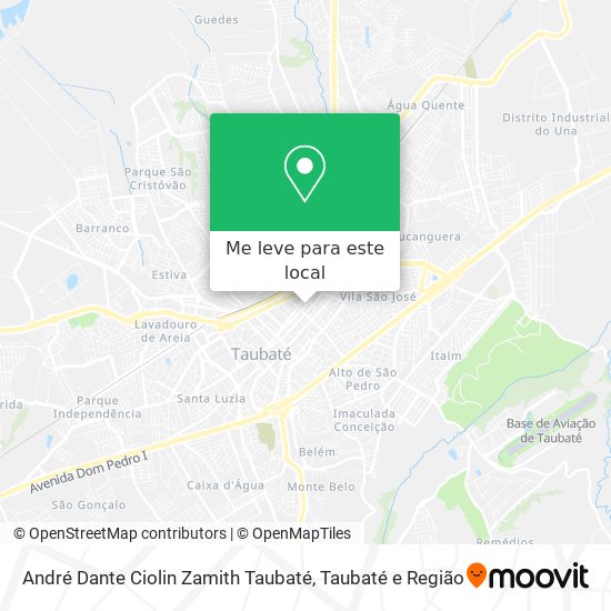 André Dante Ciolin Zamith Taubaté mapa