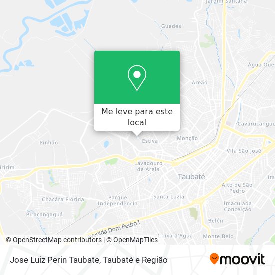 Jose Luiz Perin Taubate mapa