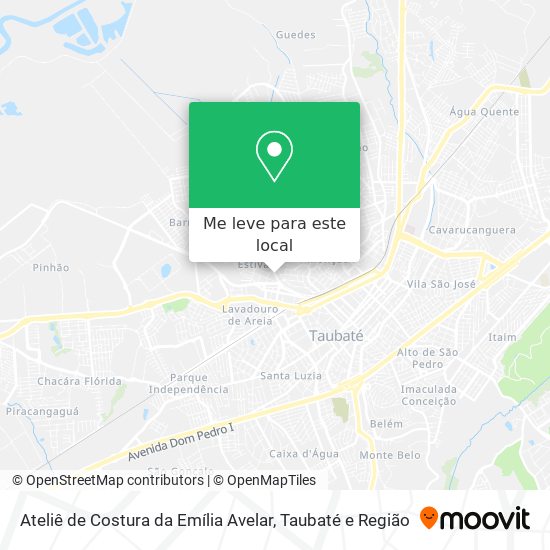 Ateliê de Costura da Emília Avelar mapa