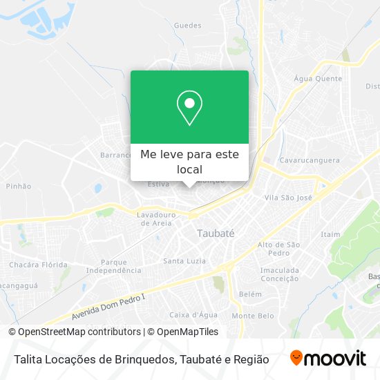 Talita Locações de Brinquedos mapa