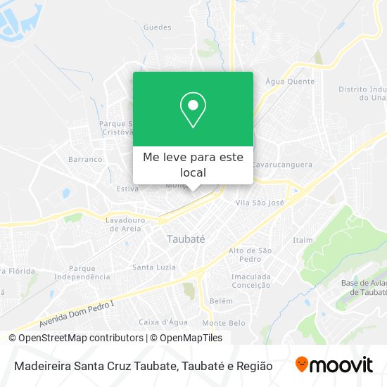 Madeireira Santa Cruz Taubate mapa