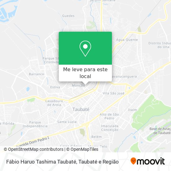 Fábio Haruo Tashima Taubaté mapa