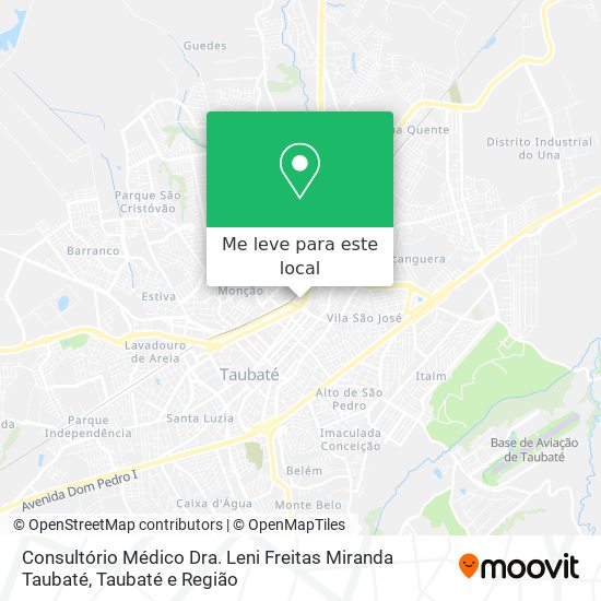 Consultório Médico Dra. Leni Freitas Miranda Taubaté mapa