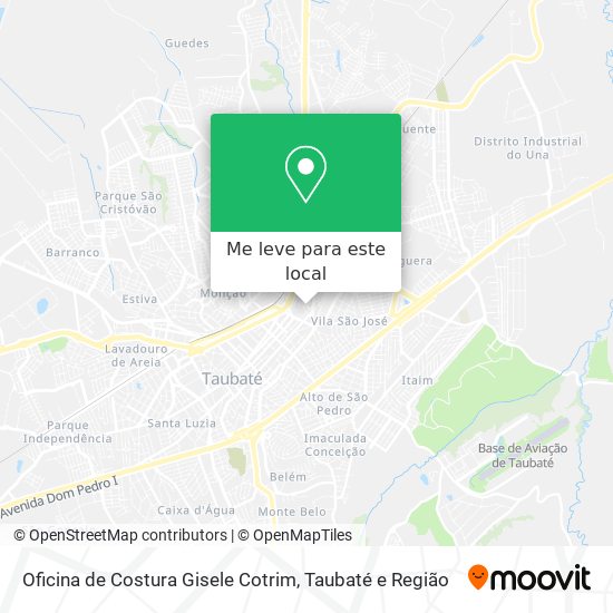 Oficina de Costura Gisele Cotrim mapa