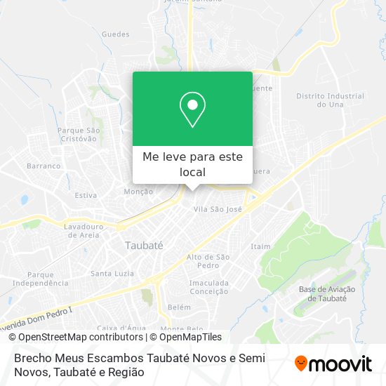 Brecho Meus Escambos Taubaté Novos e Semi Novos mapa