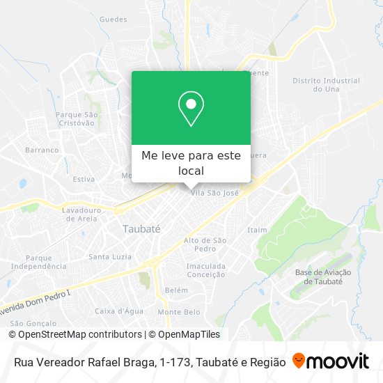 Rua Vereador Rafael Braga, 1-173 mapa