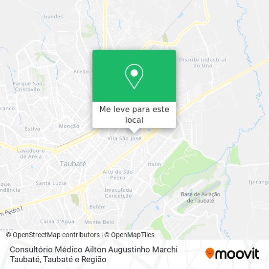 Consultório Médico Ailton Augustinho Marchi Taubaté mapa