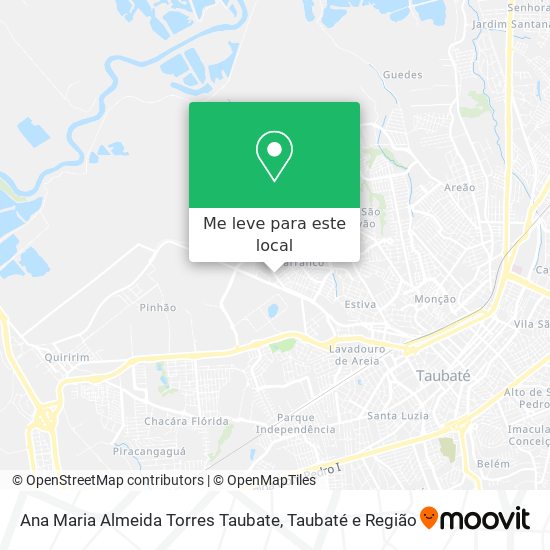 Ana Maria Almeida Torres Taubate mapa