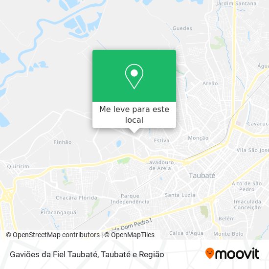 Gaviões da Fiel Taubaté mapa