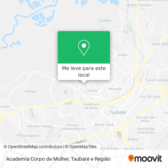 Academia Corpo de Mulher mapa