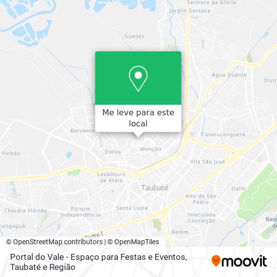 Portal do Vale - Espaço para Festas e Eventos mapa