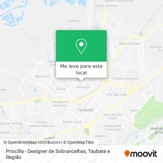 Priscilla - Designer de Sobrancelhas mapa