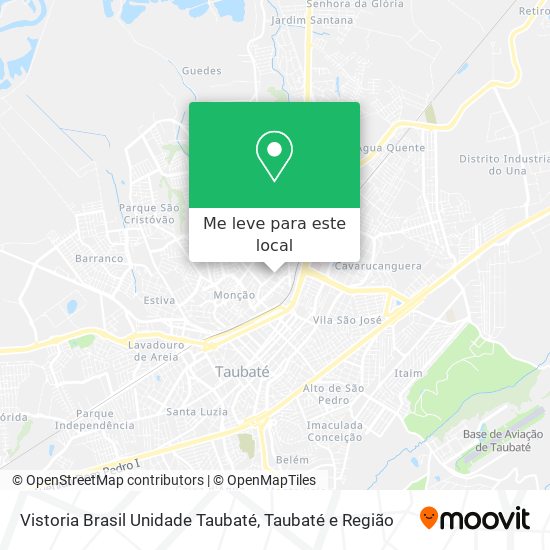 Vistoria Brasil Unidade Taubaté mapa
