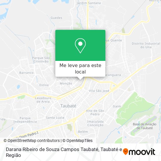 Darana Ribeiro de Souza Campos Taubaté mapa