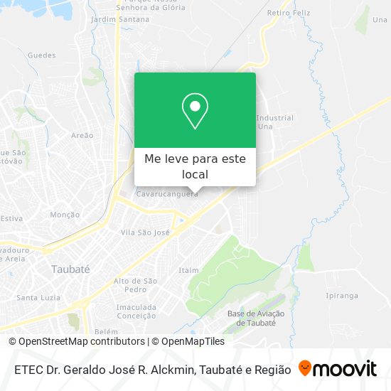ETEC Dr. Geraldo José R. Alckmin mapa