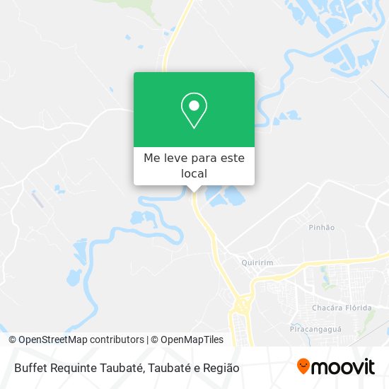 Buffet Requinte Taubaté mapa