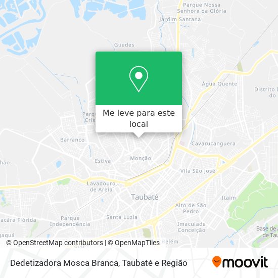 Dedetizadora Mosca Branca mapa