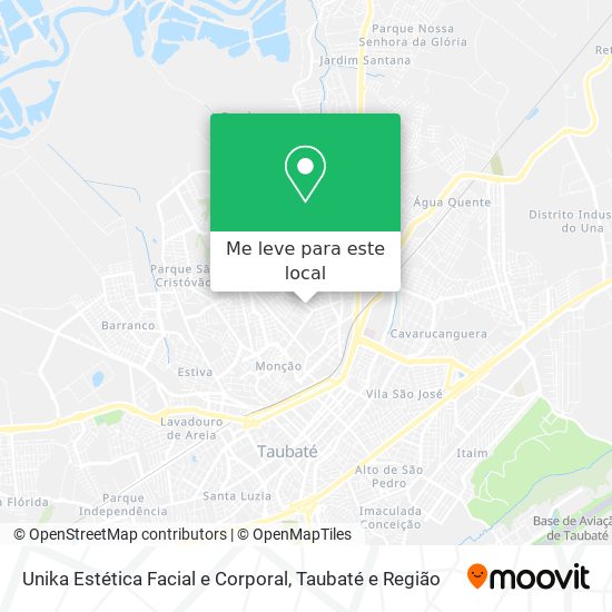 Unika Estética Facial e Corporal mapa