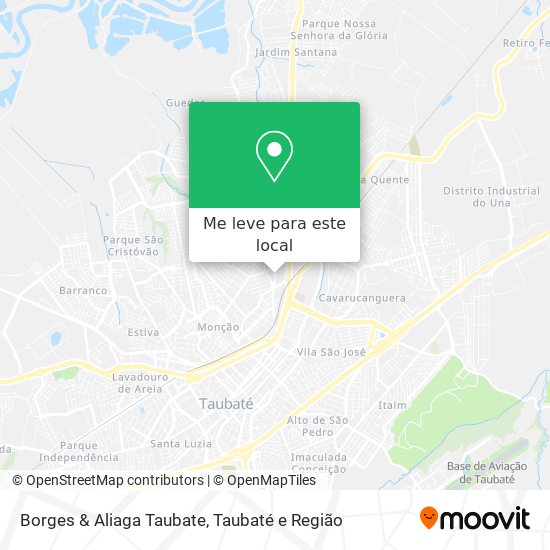 Borges & Aliaga Taubate mapa