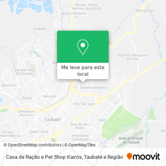 Casa de Ração e Pet Shop Kairós mapa