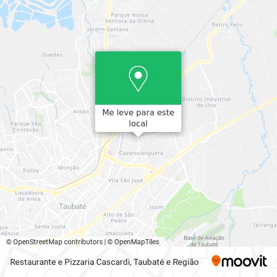 Restaurante e Pizzaria Cascardi mapa