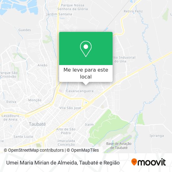 Umei Maria Mirian de Almeida mapa