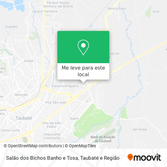 Salão dos Bichos Banho e Tosa mapa