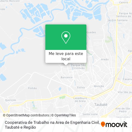 Cooperativa de Trabalho na Area de Engenharia Civil mapa